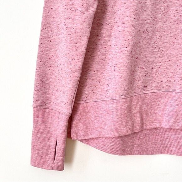 Athleta Pink Speckled Tencel Lyocell Blend Sweatshirt XXS Soft Relaxed Fit - Picture 3 of 9